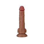 Gerçekçi Dildo 20,5 cm | Esnek ve Vakum Tabanlı