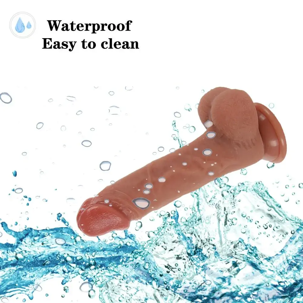 Esnek ve Doğal Dokulu Gerçekçi Dildo – 20,5 cm Vakum Tabanlı