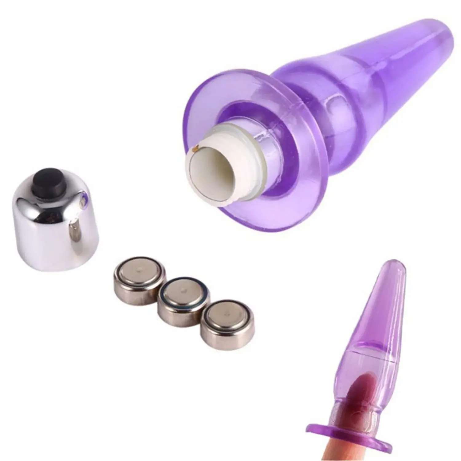 Su Geçirmez Silikon Anal Vibratör - Transparan Zevk