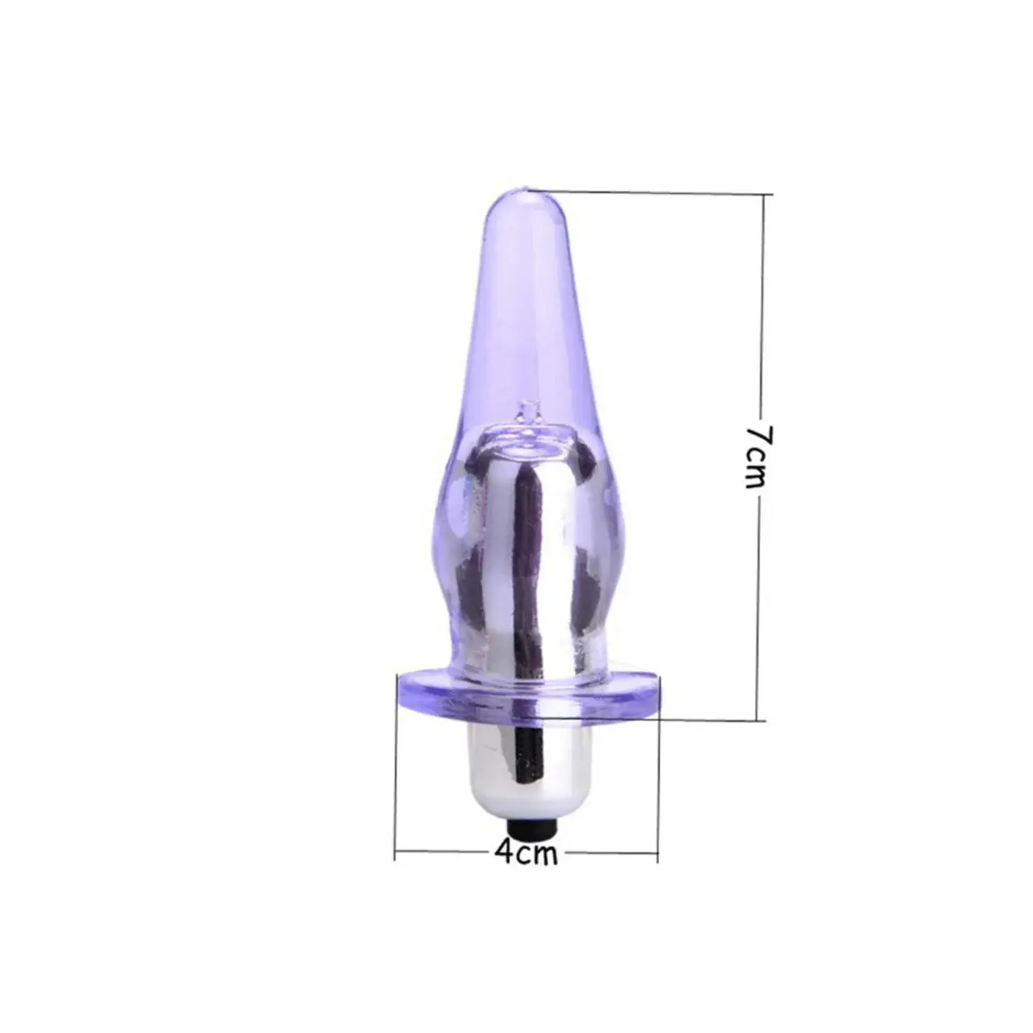 Su Geçirmez Silikon Titreşimli Anal Plug